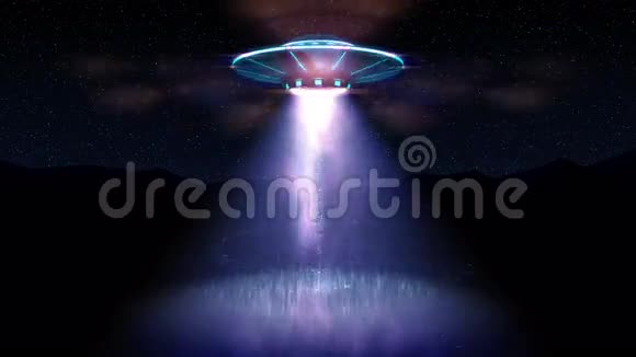 高度详细的巨大宇宙飞船接近地球来窃取人类4k动画视频的预览图