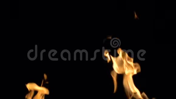 橙色燃烧的火焰视频的预览图
