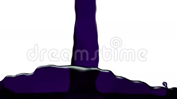 透明紫色液体填充屏幕阿尔法通道全高清视频的预览图