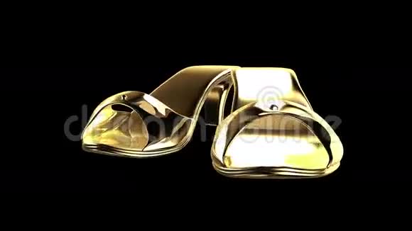 金色鞋跟滑鞋视频的预览图