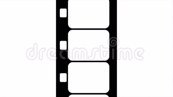 超级8毫米电影条纹黑白录像视频的预览图