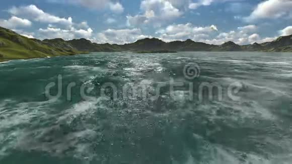 水下景观与相机从水面直接下面视频的预览图