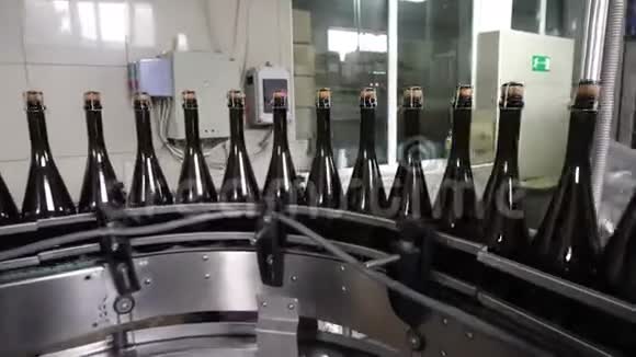 瓶装和密封输送生产线酒厂视频的预览图