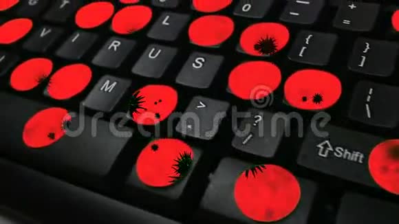 电脑病毒多莉移动电脑键盘键拼写病毒视频的预览图
