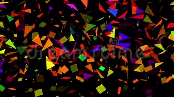 稀疏多颜色抽象马赛克背景回路视频的预览图