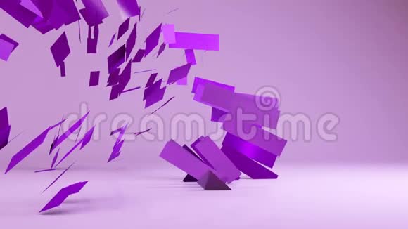 抽象未来主义几何变换运动图形背景视频的预览图