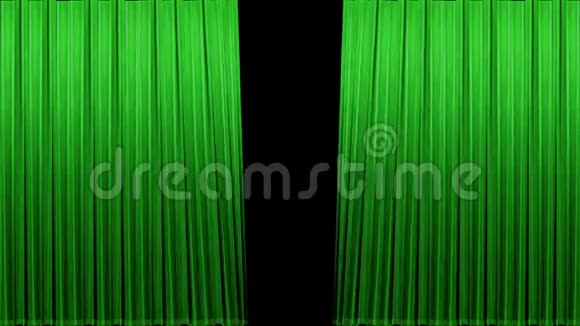 绿色窗帘与阿尔法视频的预览图