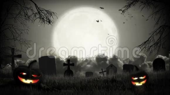 黑暗的墓地万圣节视频的预览图