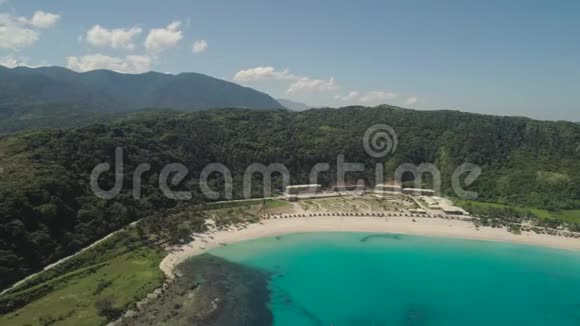 有海滩和大海的海景菲律宾吕宋视频的预览图