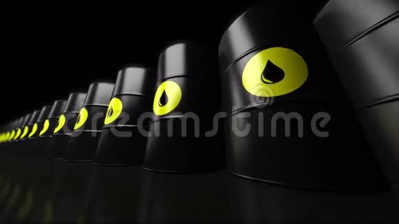 一组黑色新油桶视频的预览图