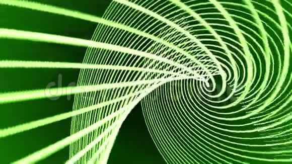 绿圈背景抽象运动湍流视频的预览图
