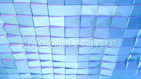 抽象简单的蓝紫色低保利三维表面作为时尚的三维背景软几何低多边形运动背景视频的预览图