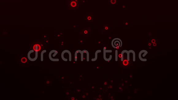 3D空间中的红圈VJ环抽象运动背景视频的预览图