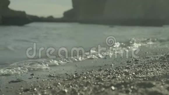 海滩海岸的特写镜头沙姆沙伊赫埃及视频的预览图