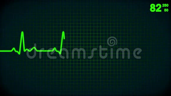 跳动的心脏的动画生命线视频的预览图