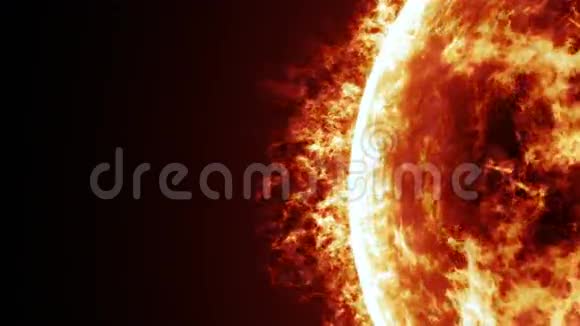 太阳表面和太阳耀斑动画视频的预览图
