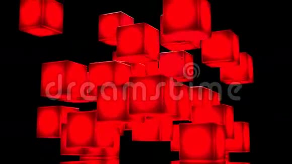 黑底红光立体抽象画视频的预览图