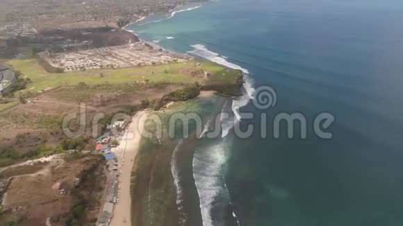 海滩巴厘岛海景印度尼西亚视频的预览图
