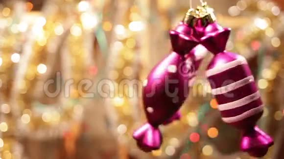 圣诞节或新年装饰视频的预览图