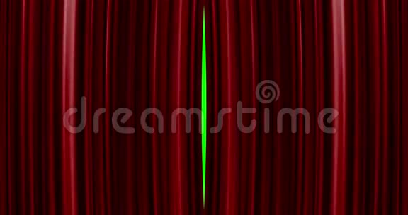 高品质完美红色窗帘开启运动背景包括绿色屏幕视频的预览图