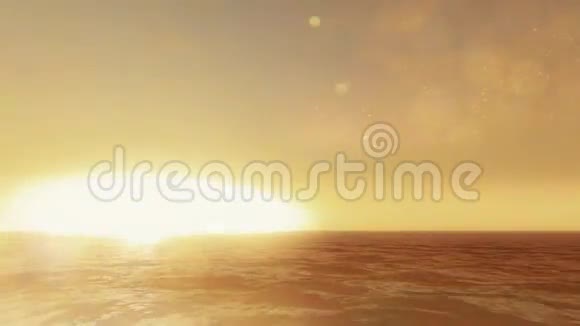 大海上美丽的日出视频的预览图