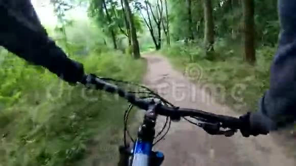 MTB自行车在夏季行驶视频的预览图