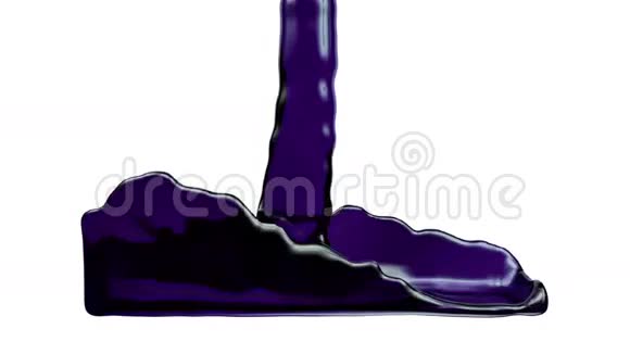 透明紫色液体填充屏幕阿尔法通道全高清视频的预览图