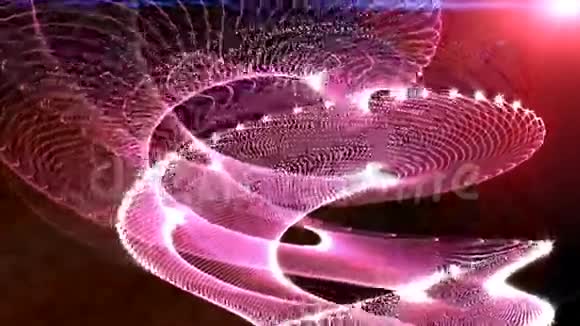 粉红色彩色粒子无缝背景视频的预览图