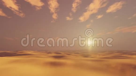 日落时的非洲沙地视频的预览图