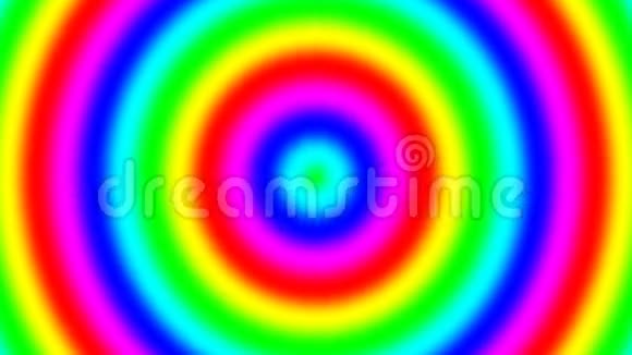 彩虹光谱渐变环移动迅速无缝视频的预览图