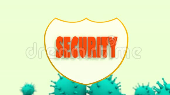 带有安全文本和病毒模型的屏蔽安全程序摘要视频的预览图