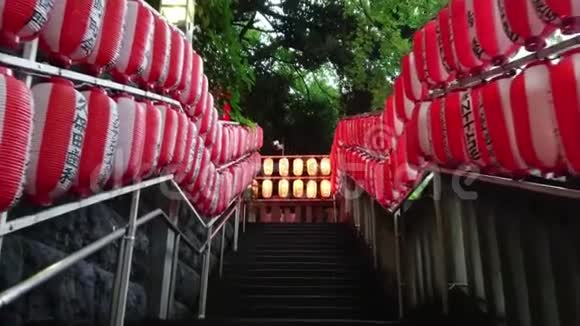 晚上在东京著名的歇神宫视频的预览图