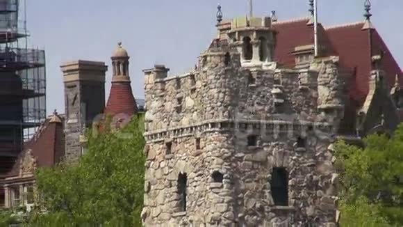 城堡塔旧建筑中世纪视频的预览图