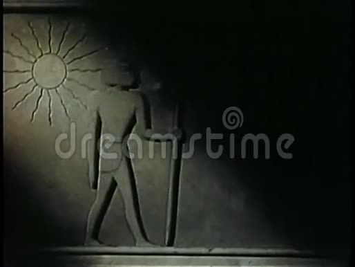 埃及雕刻奴隶的漫画视频的预览图