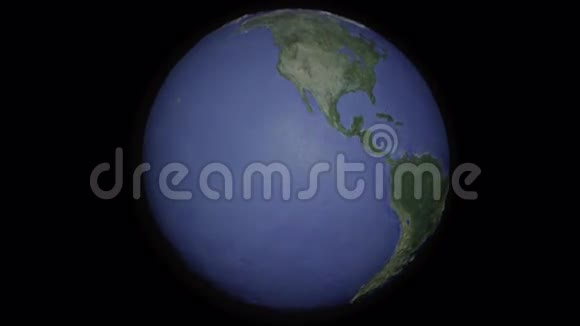 中央无缝环投影机风格地球仪视频的预览图
