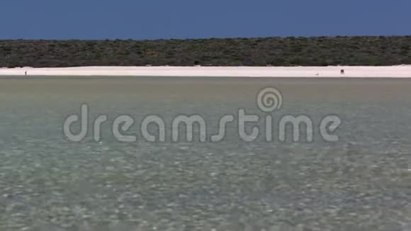 白色沙滩和蓝天视频的预览图