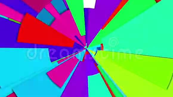 抽象辐射多色轮回路视频的预览图