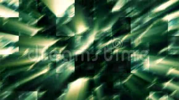 环纹暗绿色背景立体方形活泼视频的预览图