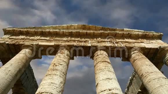 西西里岛塞斯塔的经典希腊多里克寺视频的预览图