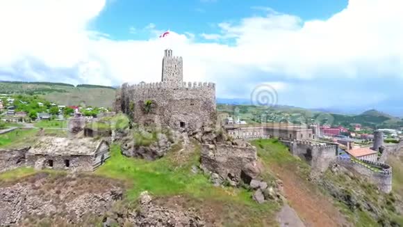贾克里城堡中世纪城堡综合体在阿哈尔齐基拉巴蒂城堡格鲁吉亚洛美萨城堡视频的预览图