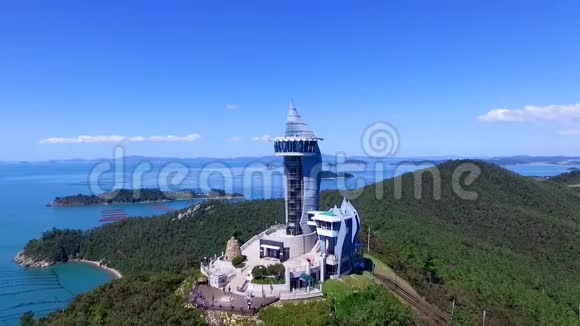 韩国Jeollanamdo海纳姆Ttangkkeut天文台景观视频的预览图
