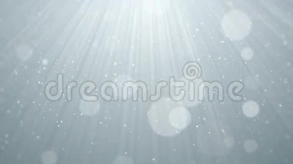 商业上的白色明亮的闪光bokeh灰尘抽象的背景环视频的预览图