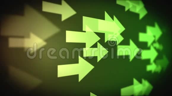多个绿色箭头的视频视频的预览图