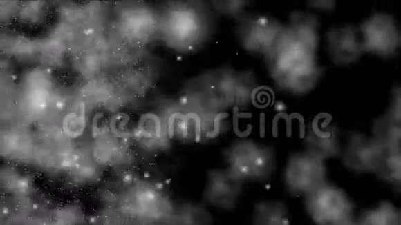 雪花云冬季暴风雪风暴背景圣诞粒子视频的预览图