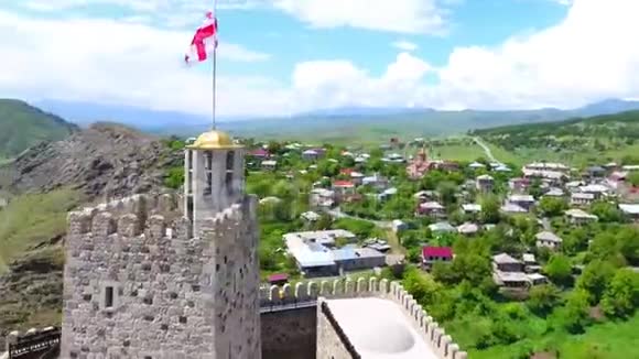 贾克里城堡中世纪城堡综合体在阿哈尔齐基拉巴蒂城堡格鲁吉亚洛美萨城堡视频的预览图