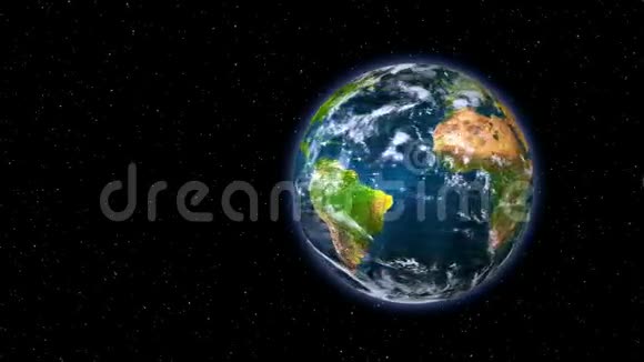 绿色地球与月球视频的预览图