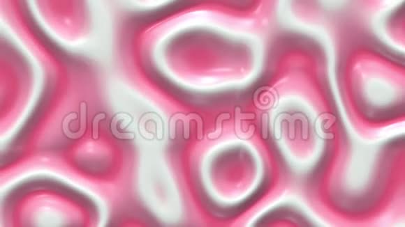 液体油漆循环动画背景流体流动波浪纹理三维渲染动态壁纸无缝运动梯度视频的预览图