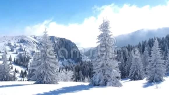 科帕尼克山冬季景观鸟瞰视频的预览图