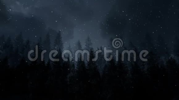 暗冬夜背景回路视频的预览图