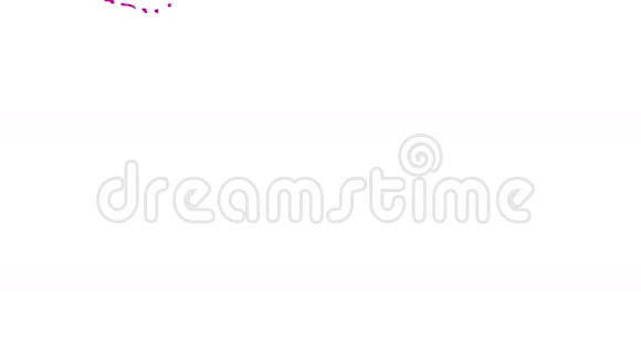 汁紫色环流动旋转隔离在白色背景阿尔法通道包括像阿尔法哑光视频的预览图